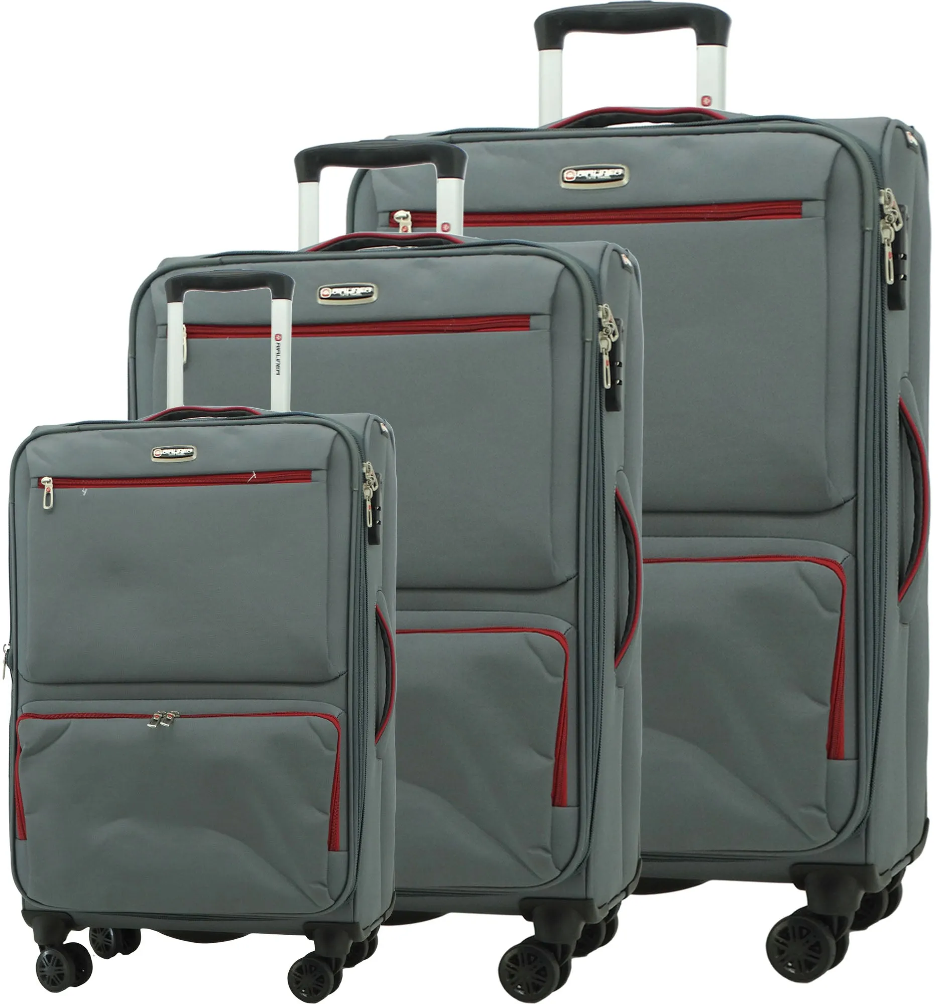 1780GR2, Airliner - Small Suitcase 20" - Grey
