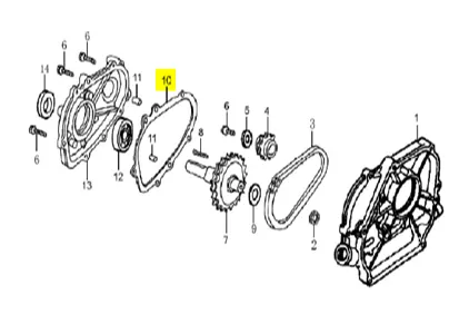 (191930006-0001) Packing Reduction Gear Box for LC170FC