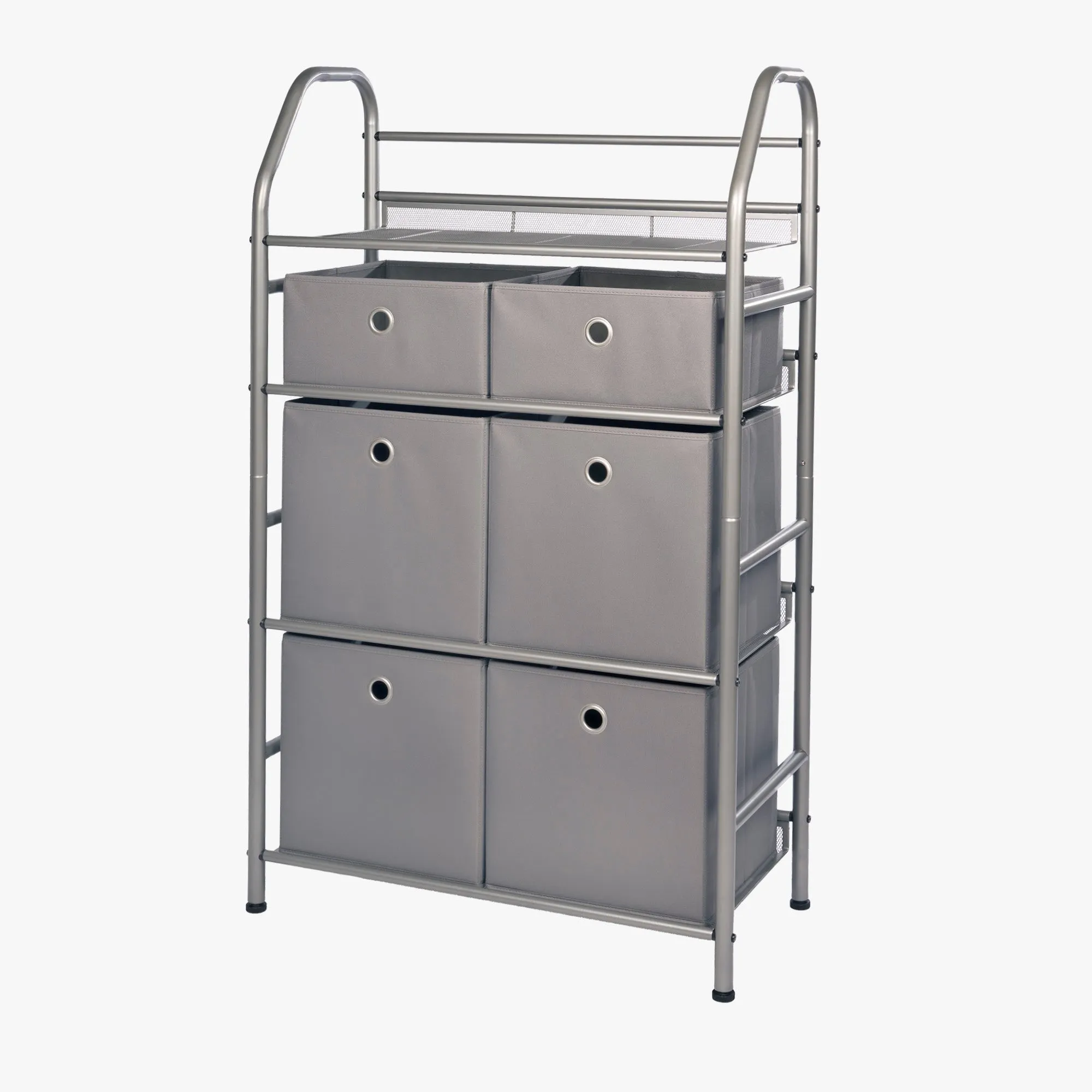 4-Tier Metal Home Storage Organizer with Bins