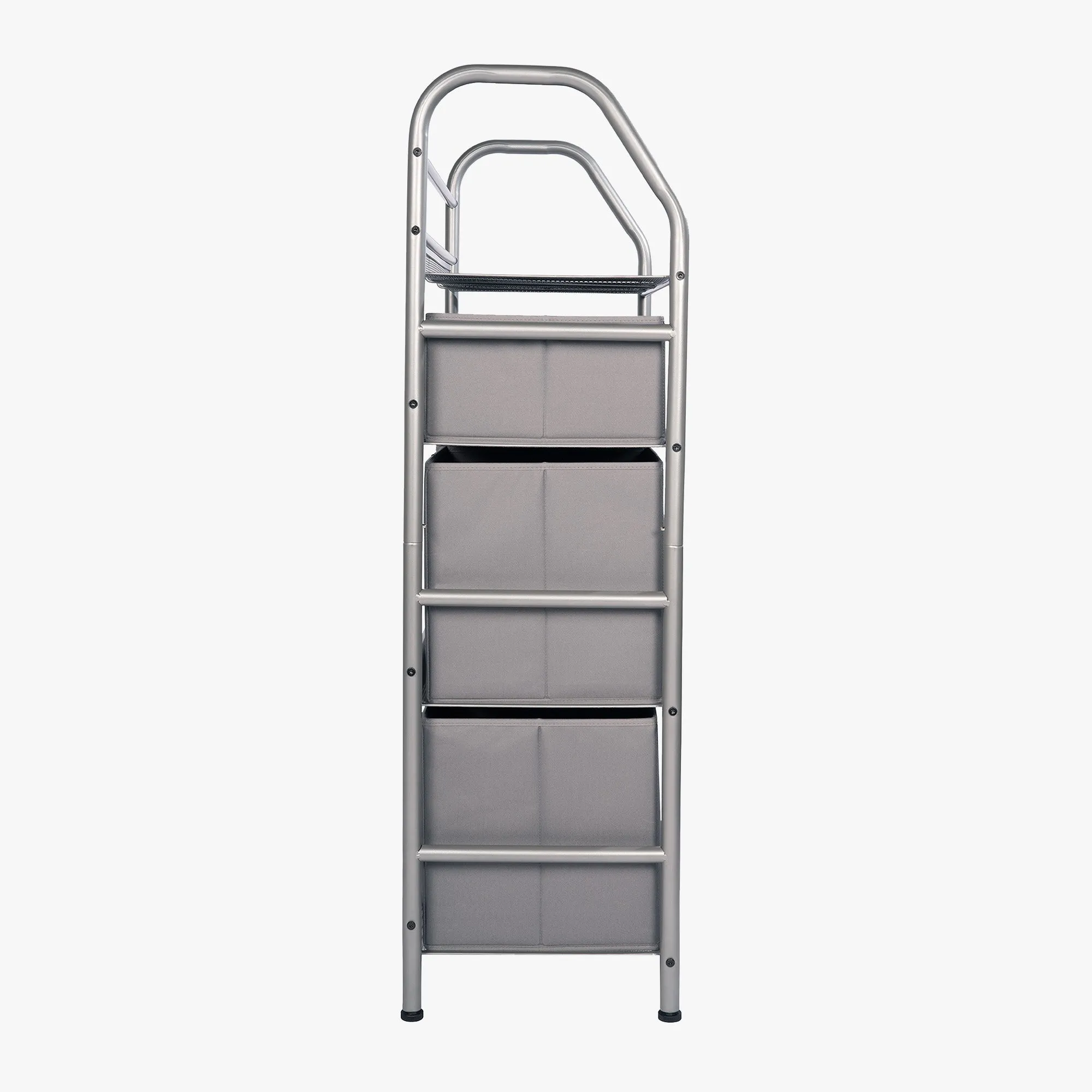 4-Tier Metal Home Storage Organizer with Bins