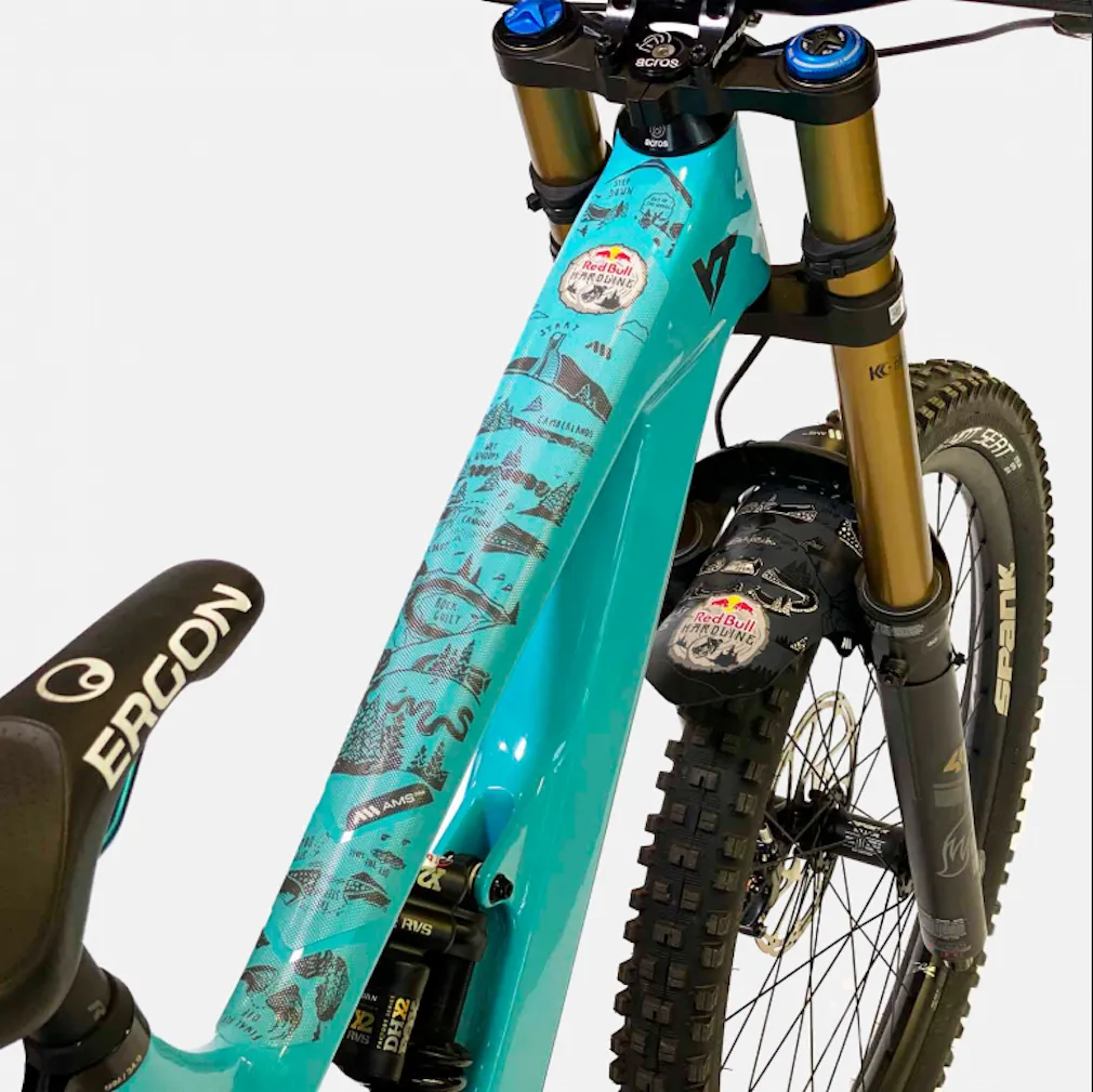 AMS All Mountain Style Frame Guard Extra Red Bull Hardline Design: White or Grey