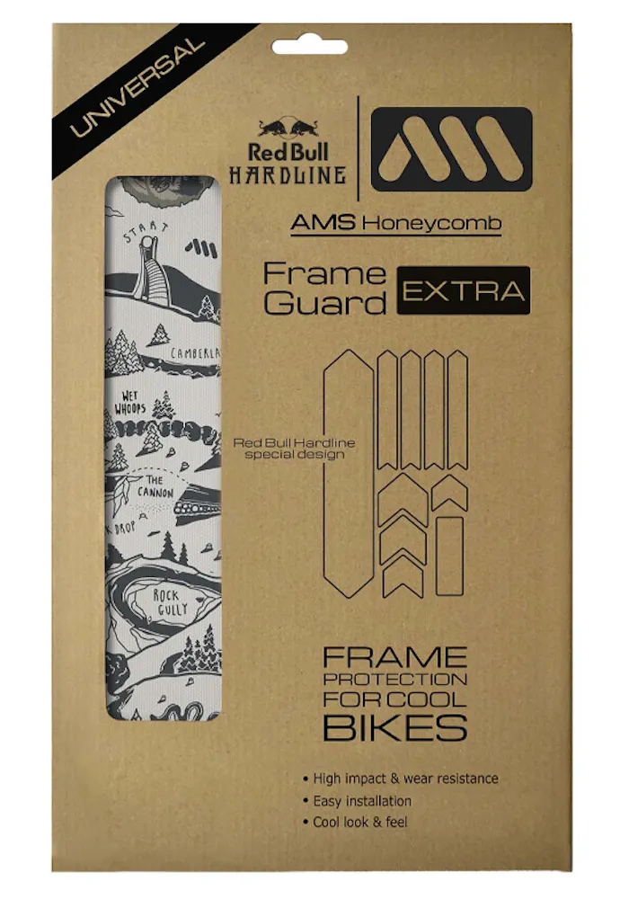 AMS All Mountain Style Frame Guard Extra Red Bull Hardline Design: White or Grey