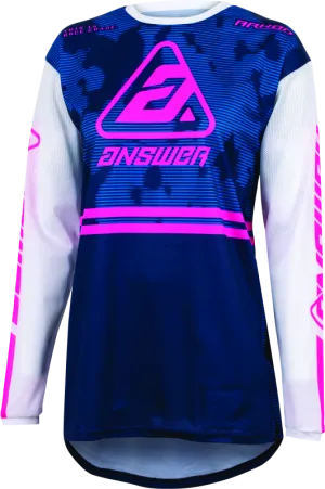 Answer 23 Arkon Trials Jersey Blue/White/Magenta Youth - Medium