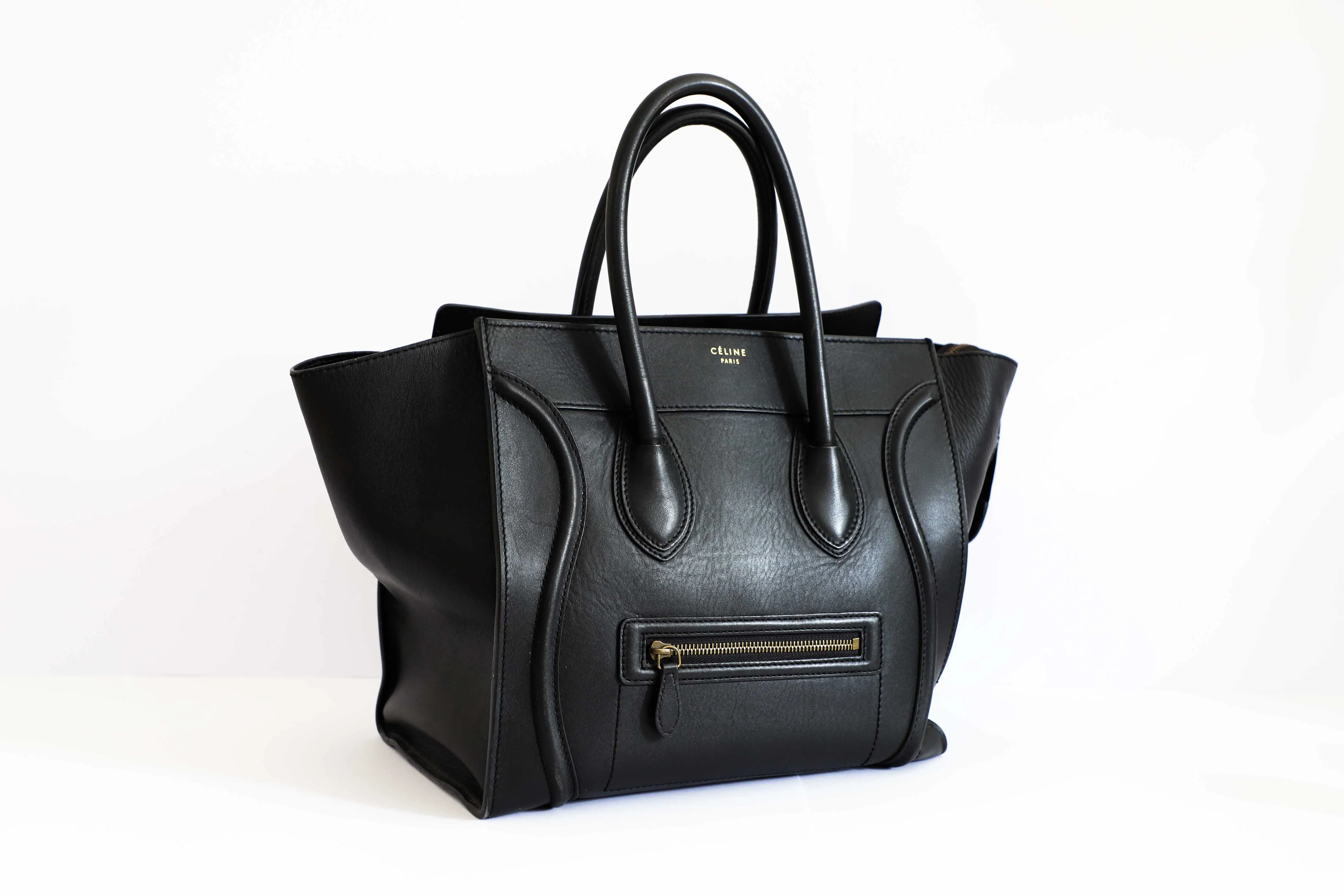 Celine Black Mini Luggage Bag