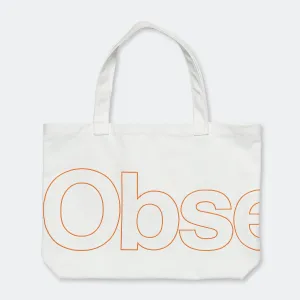 CL Canvas Tote - White/Orange