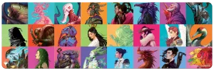 Commander Masters Pop Collage 8ft Table Playmat for Magic: The Gathering