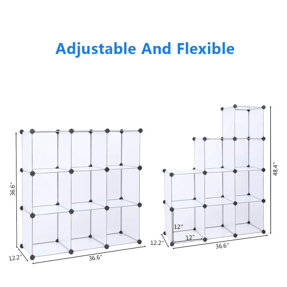 Cube Storage 9-Cube Closet Organizer, DIY Closet Cabinet, White
