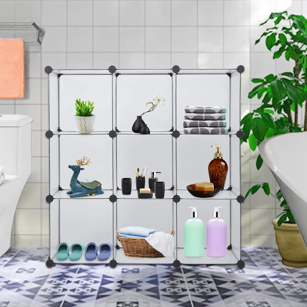 Cube Storage 9-Cube Closet Organizer, DIY Closet Cabinet, White