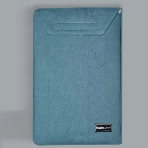 Denim Laptop Sleeve Velcro (Teal Blue)