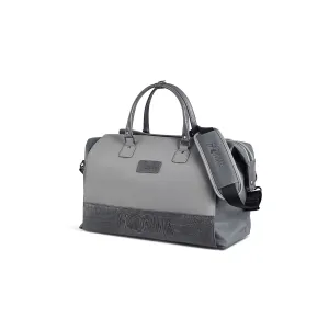Faux Crocodile Boston Bag - Grey