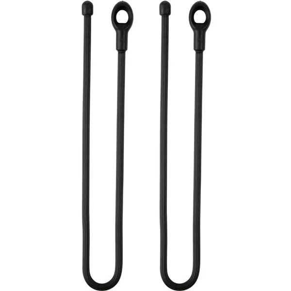 Gear Tie Loopable, Black - 12" (2 Pack)
