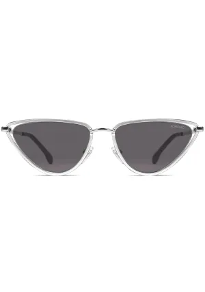 Gigi Sunglasses in Silver/Smoke