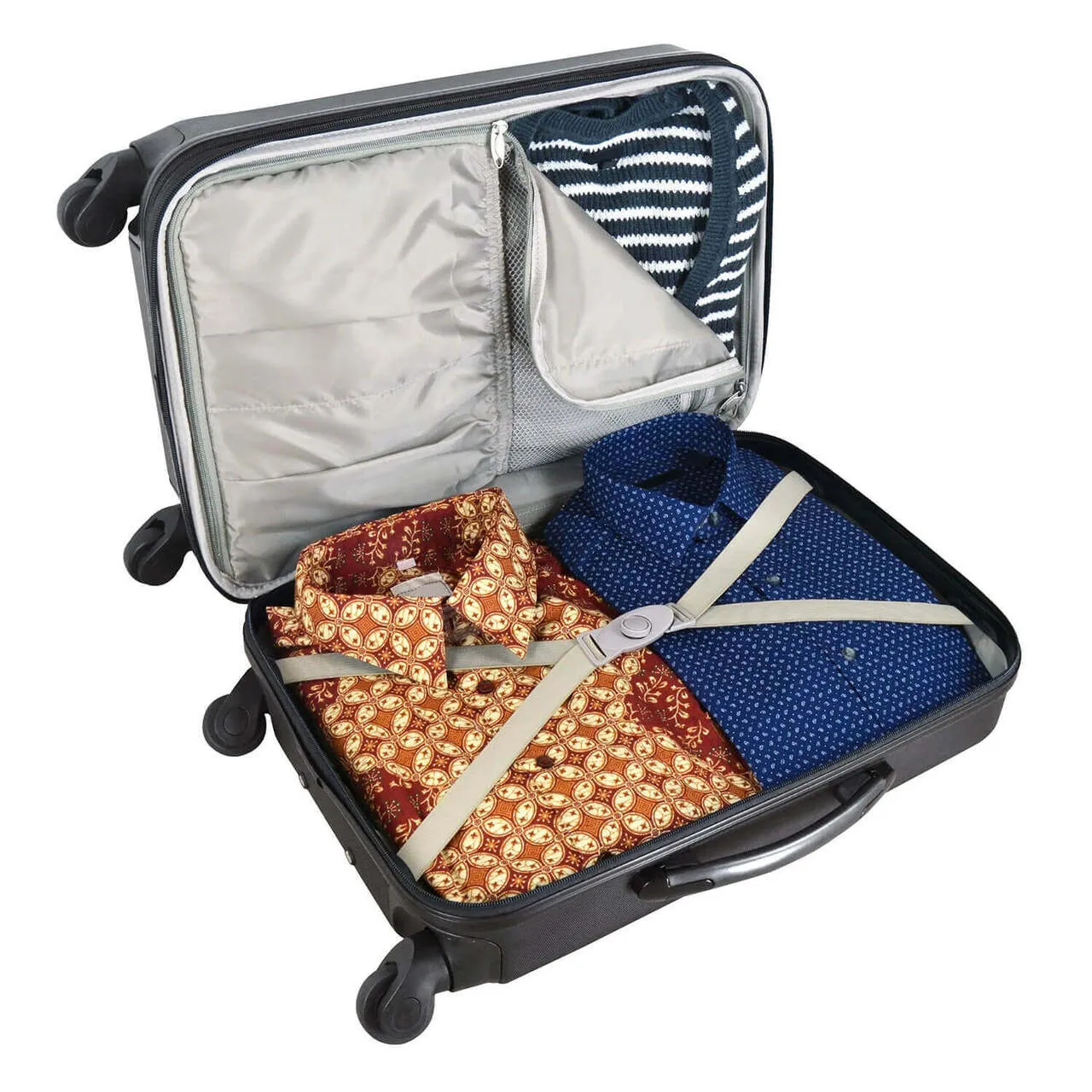 Harvard Carry On Spinner Luggage | Harvard Hardcase Two-Tone Luggage Carry-on Spinner in Red
