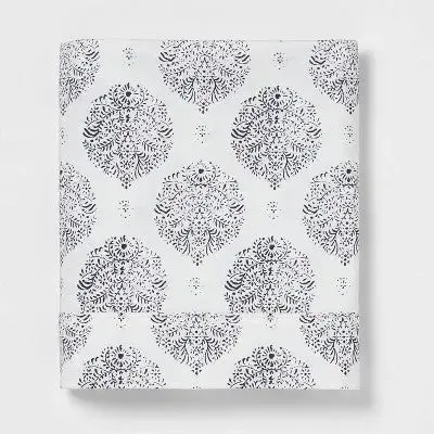 King 300 Thread Count Ultra Soft Printed Flat Sheet Paisley - Threshold