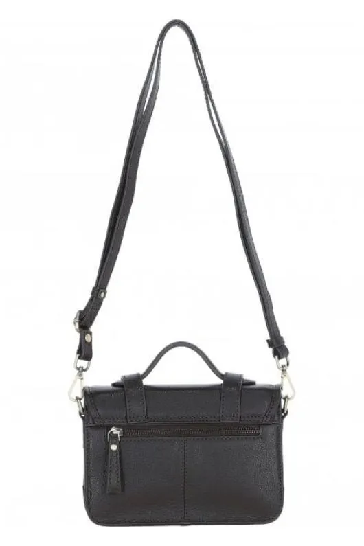 Leather Handbag With Twist Lock