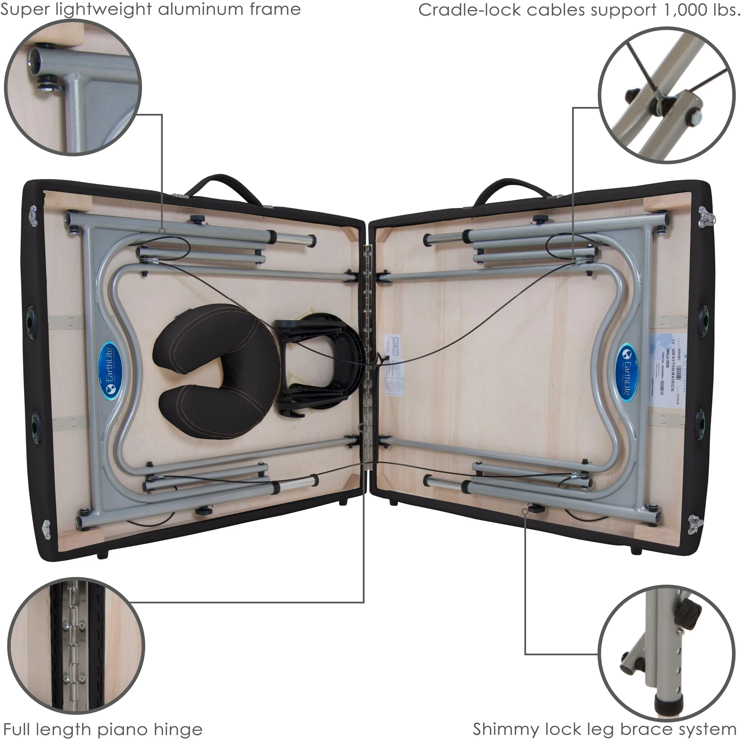Luna™ Portable Massage/Tattoo Table Package