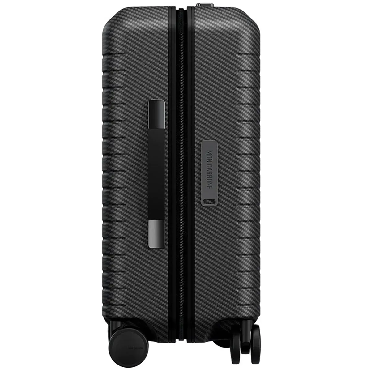 MON CARBONE BLACKDIAMOND Carbon Fiber Zippered Closure Carry On Matte Black