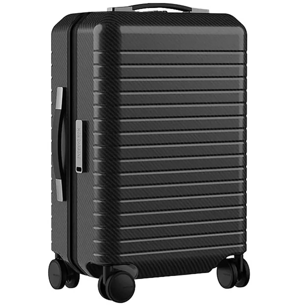 MON CARBONE BLACKDIAMOND Carbon Fiber Zippered Closure Carry On Matte Black