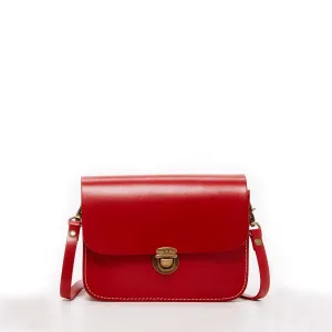 Nanah Red Leather Crossbody Bag – Stylish & Versatile Designer Handbag for Women