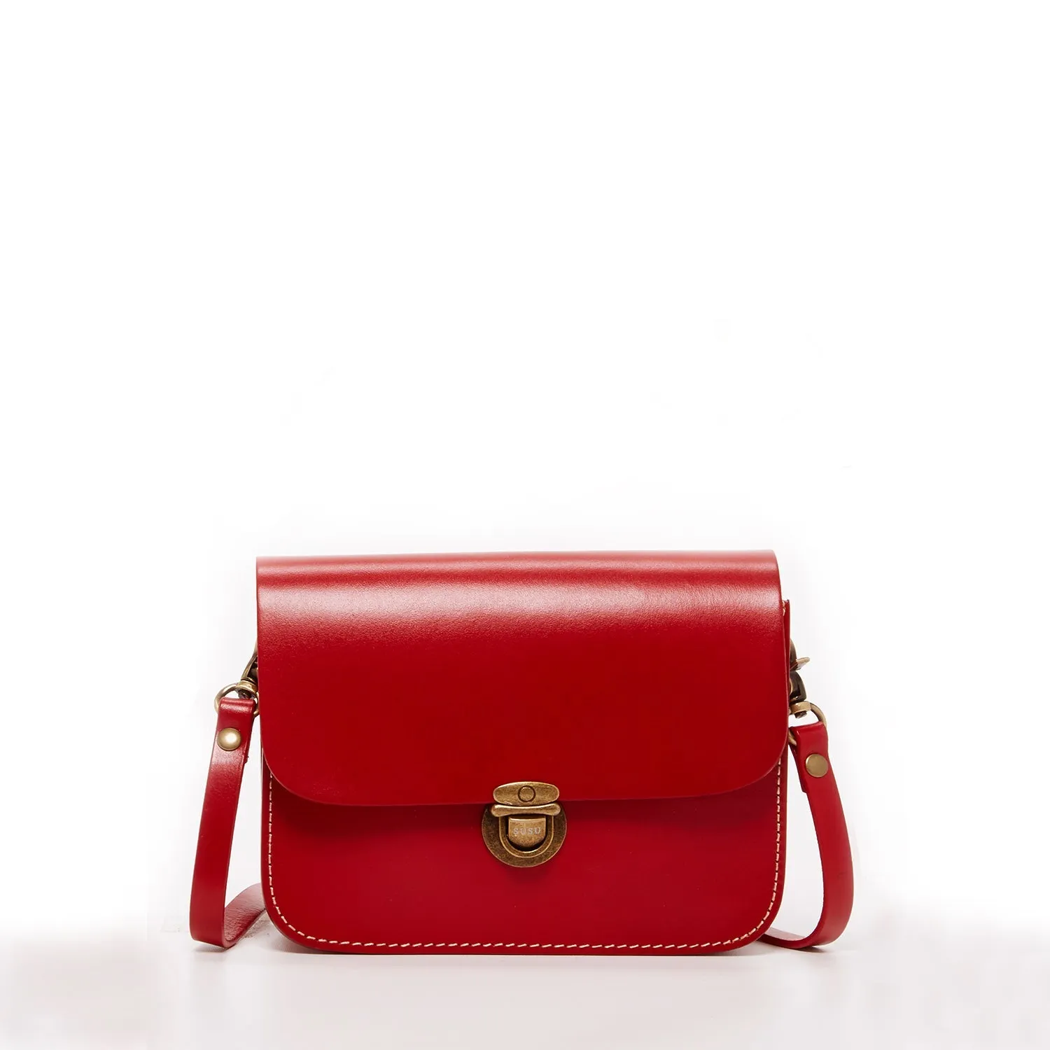 Nanah Red Leather Crossbody Bag – Stylish & Versatile Designer Handbag for Women
