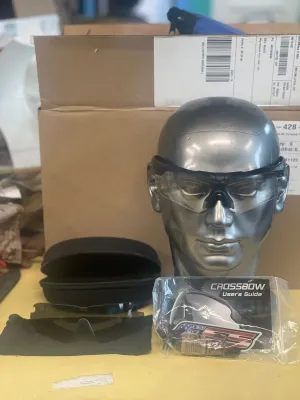 New ESS Crossbow Glasses W/ Clear & Dark Lenses (new)