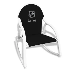 Personalized NHL Shield Rocking Chair