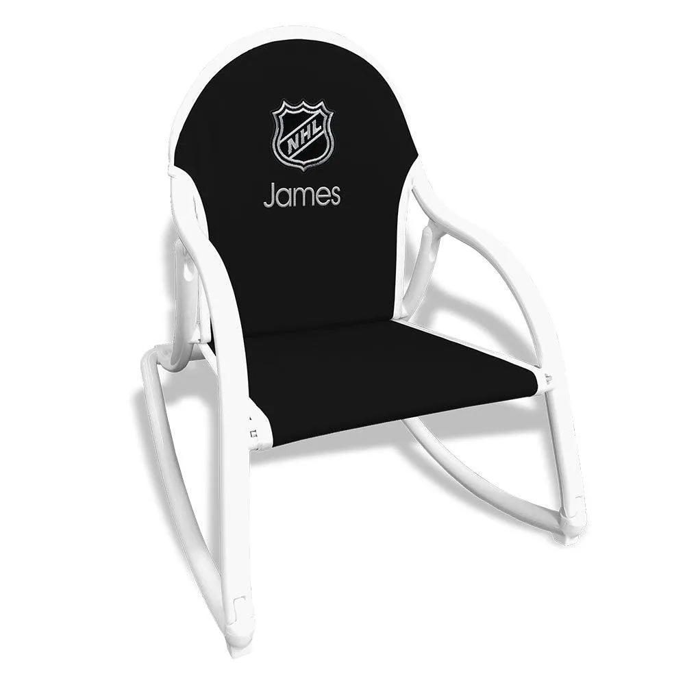Personalized NHL Shield Rocking Chair