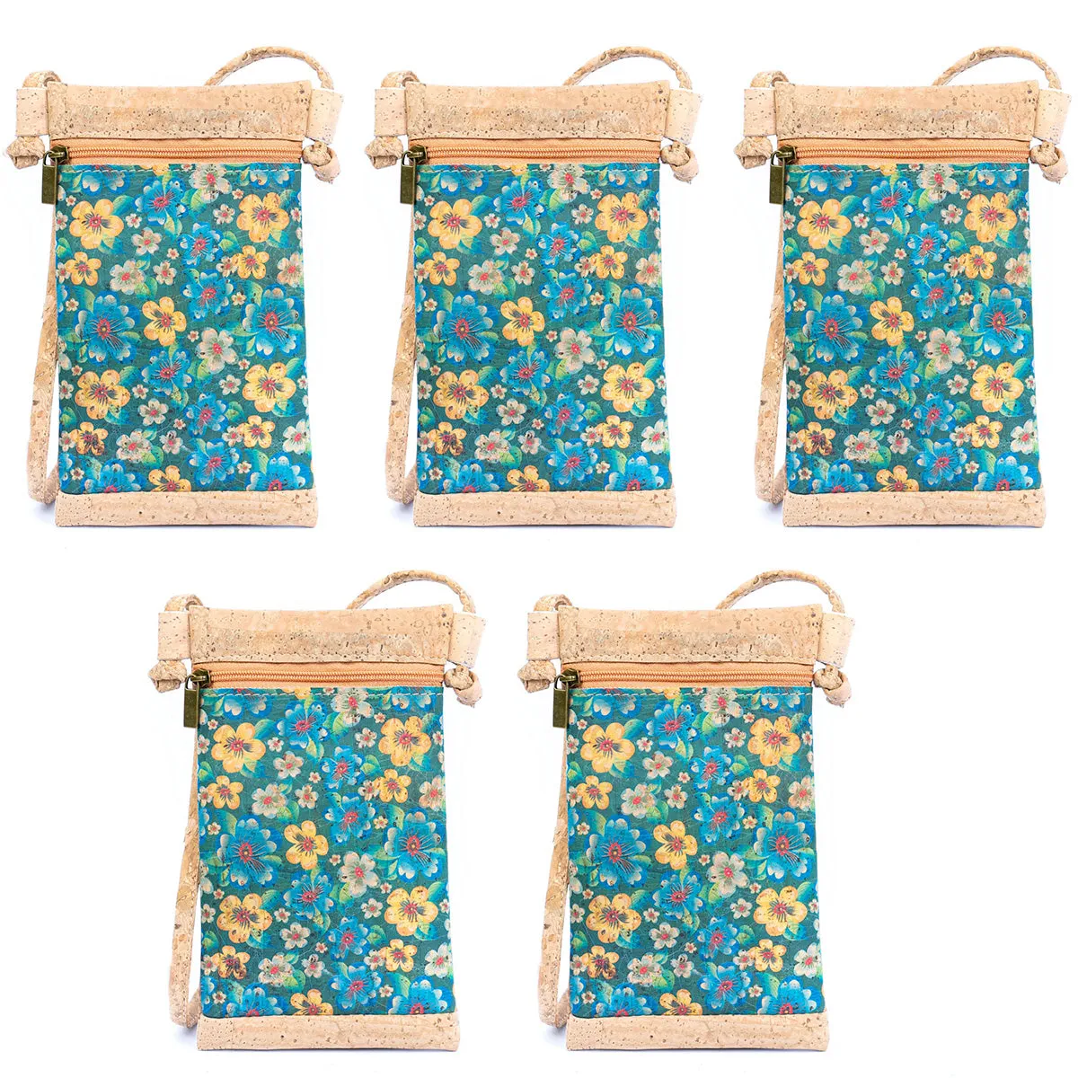 Printed Cork Women's Mini Crossbody Phone Bags BAGP-040(5units)