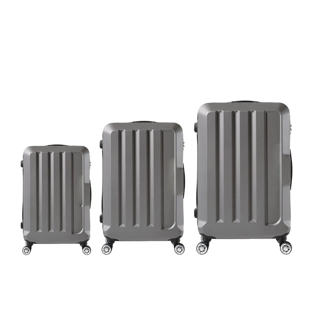 Set of 3 20" 24" 28" Luggage Sets - Dark Grey
