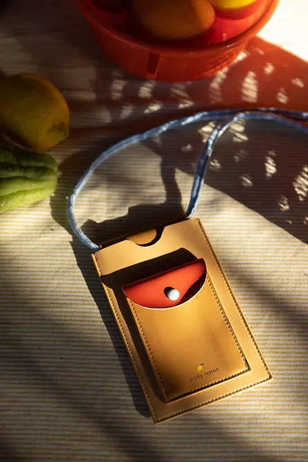 Sticky Lemon Phone Pouch