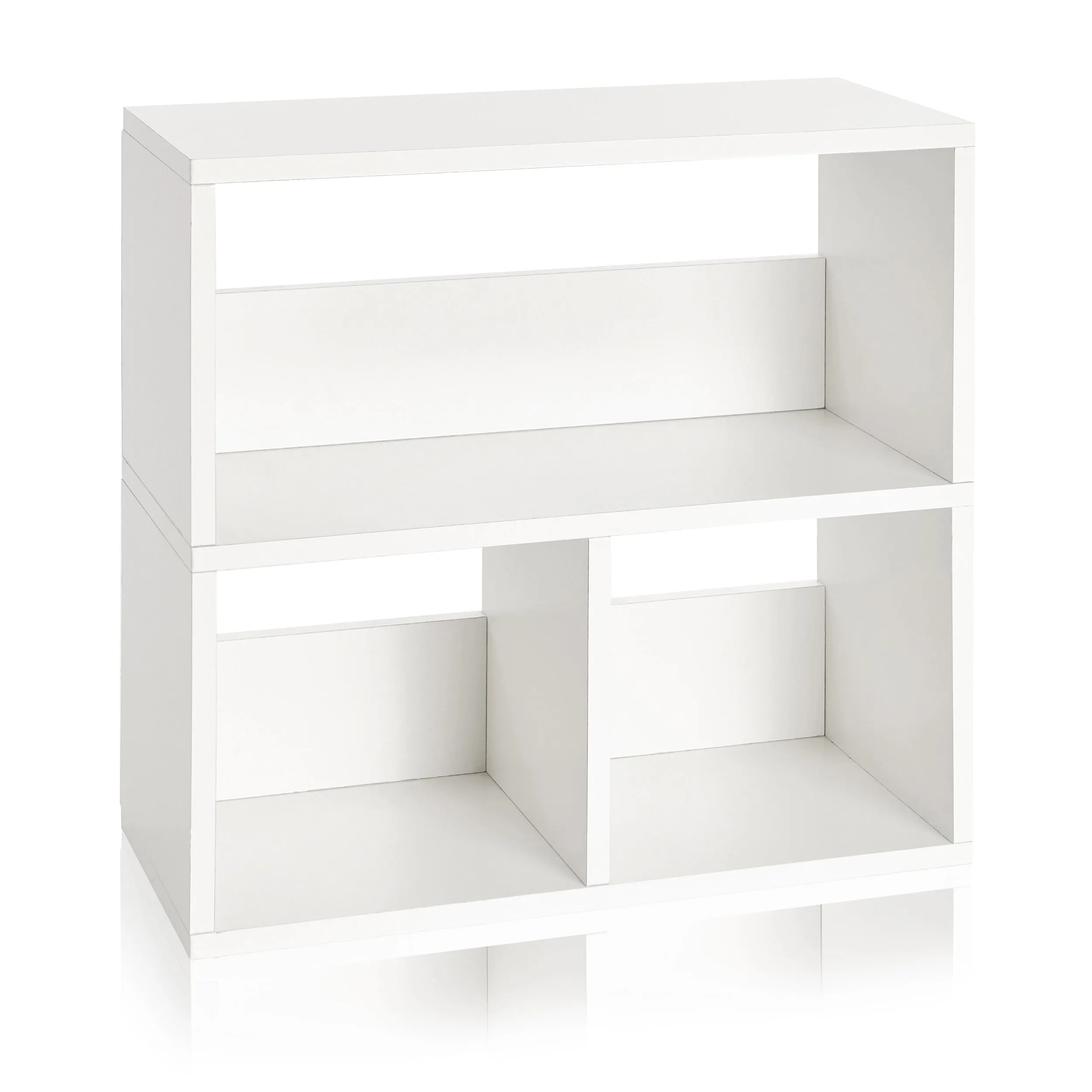Troika 3-Shelf Bookcase, White
