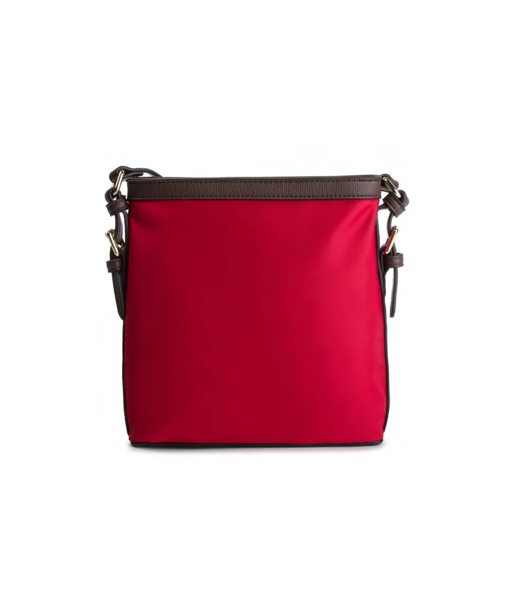 US POLO ASSN. WOMEN HOUSTON FLAP CROSSBODY NYLON IN RED