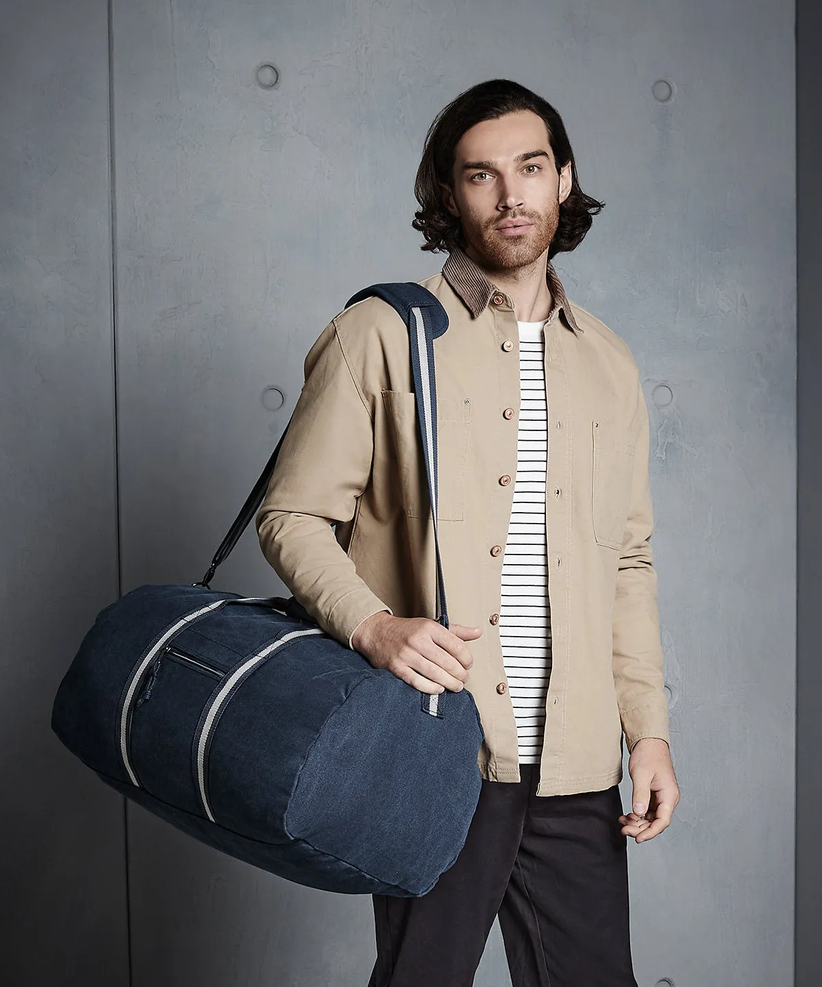 Vintage canvas holdall | Sahara