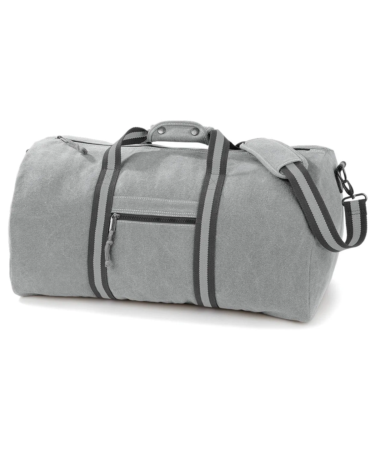 Vintage canvas holdall | Vintage Light Grey