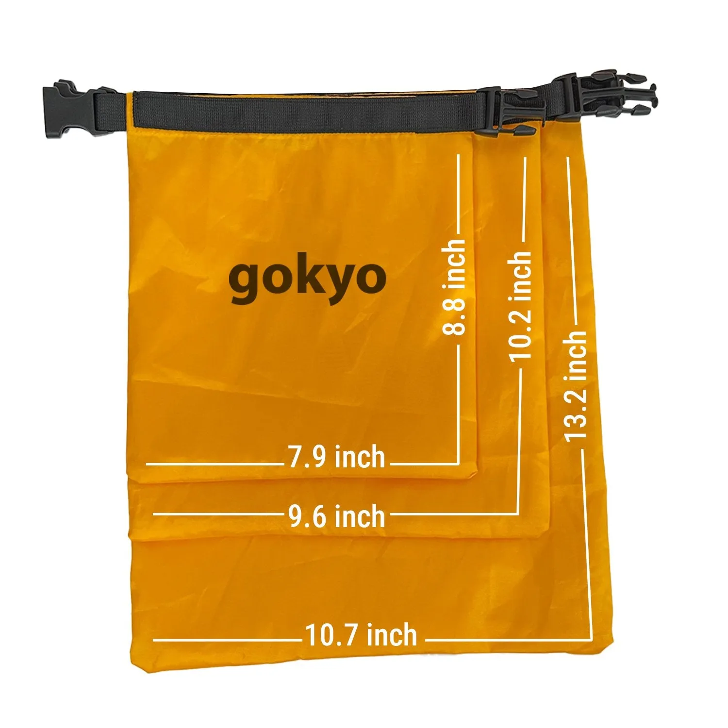Waterproof Dry Sack Ultralight Set of 3 - (1.5, 3, 4.5 Ltr)